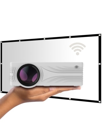 LA VAGUE LV-HD240 WI-FI BUNDLE LED-Projektor inkl. LV-STA100FP in weiß