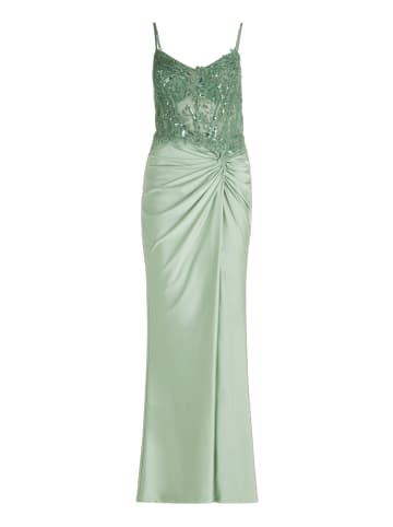 Vera Mont Abendkleid mit Stickerei in Foggy Green