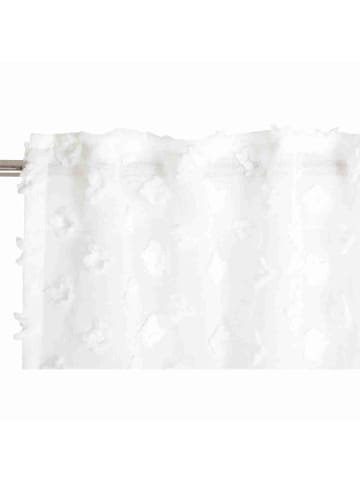 Tom Tailor Transparenter Schlaufenvorhang SNOWFLAKES in Weiss