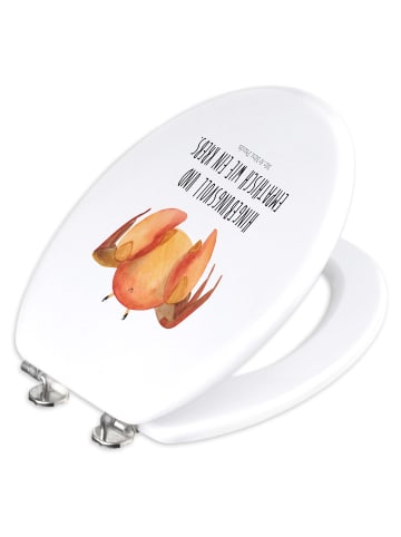 Mr. & Mrs. Panda Klodeckel Sternzeichen Krebs mit Spruch in Weiß