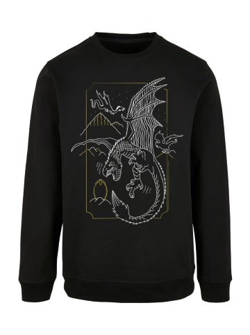 F4NT4STIC Basic Sweatshirt Harry Potter Dragon Line Art in schwarz