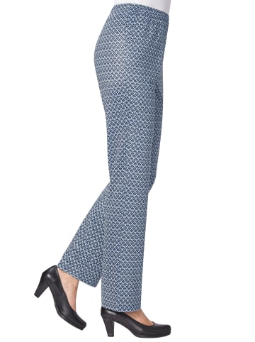 WITT WEIDEN Jerseyhose in marine-gemustert