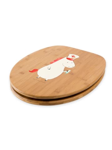 Mr. & Mrs. Panda Klobrille Einhorn Krankenschwester ohne Spruch in Braun