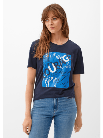 s.Oliver T-Shirt kurzarm in Blau