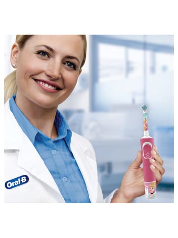 Oral-B Elektrische Zahnbürste "Vitality Kids - Princess" in Pink