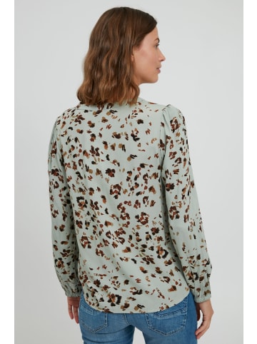 Fransa Langarmbluse FRESIDA 3 Blouse - 20610201  Langarmbluse mit V-Ausschnitt in Grün