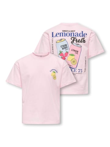 KIDS ONLY Kurzarm T-Shirt Rückenprint Kogcana in barely pink