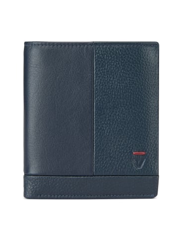 Roncato Trial DLX Geldbörse RFID Schutz Leder 9 cm in navy