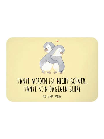 Mr. & Mrs. Panda Kühlschrankmagnet Tolle Tante mit Spruch in Gelb Pastell