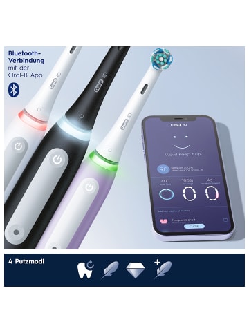Oral-B Elektr. Zahnbürste "iO4 + Reiseetui" + 12 Aufsteckbürsten "Sanfte Reinigung"