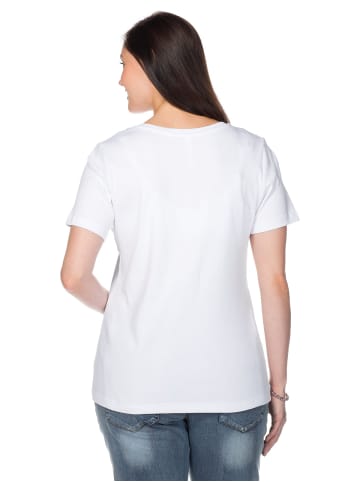 sheego T-Shirt in weiß