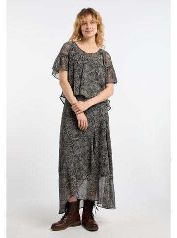 DreiMaster Vintage Damen Blusenshirt in Schwarz Mehrfarbig