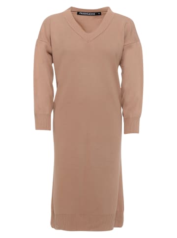 Freshlions Strickkleid Rahel in Camel