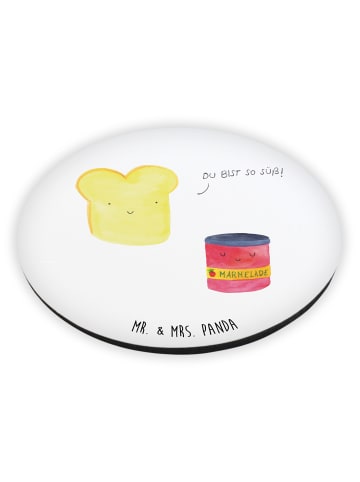 Mr. & Mrs. Panda magnet Toast Marmelade ohne Spruch in Weiß
