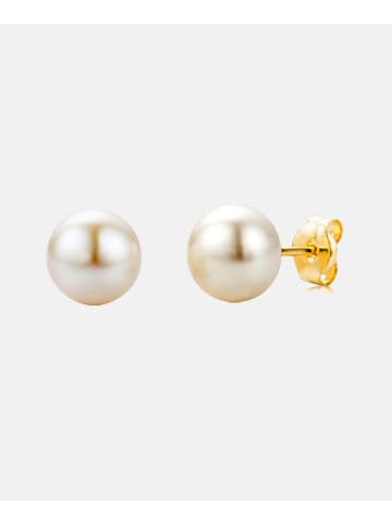 Vanlere Ohrringe aus 375 Gelbgold mit Perle