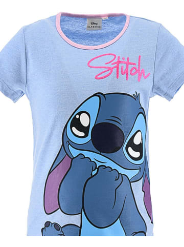 Disney Schlafanzug kurz Lilo & Stitch in Hellblau