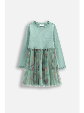 Coccodrillo Kleid mit langen Ärmeln in grün