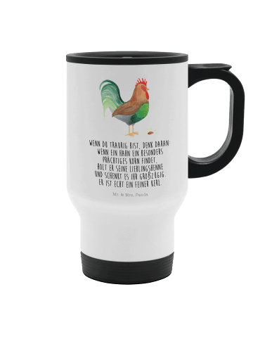 Mr. & Mrs. Panda Teebecher To Go Hahn Korn mit Spruch in Weiß