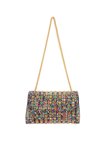 faina Women Flap Bag in Gold Multicolor