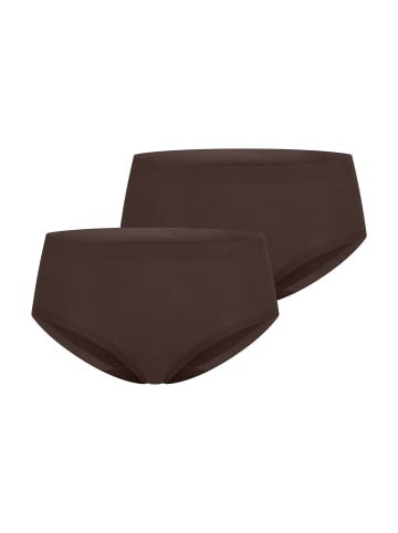Schiesser Panty Invisible Cotton in deepbrown,deepbrown