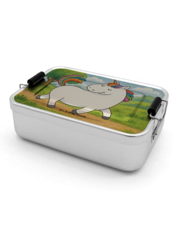 Mr. & Mrs. Panda Brotdose Einhorn Stolzieren Design ohne Spruch in Weiß