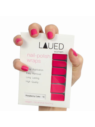 VARGU LAUED vegane Nagelfolien solid pink in Raspberry Cake
