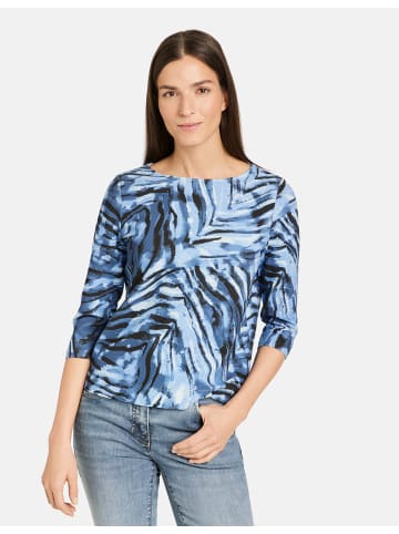 Gerry Weber T-Shirt 3/4 Arm in Blau Druck