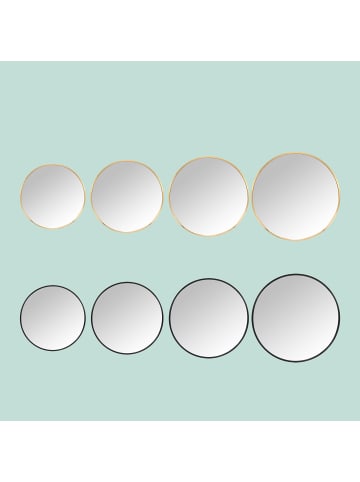 relaxdays Spiegel in Schwarz - 60 cm