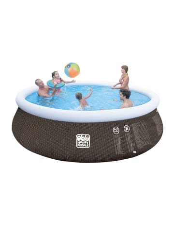 WEHNCKE Quick Up Pool Set ca. 450 x 106 cm in Braun ab 6 Jahre