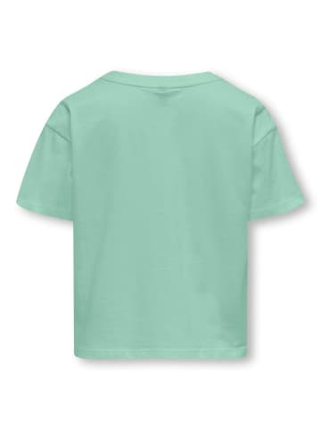 KIDS ONLY T-Shirt KOGMAIKEN LIFE CROP S/S ONLY in cloud dancer