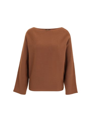 Zero  Strickpullover mit U-Bootausschnitt in Bright Tobacco