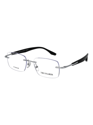 Trussardi Herren Optische Fassungen Rechteck Silber