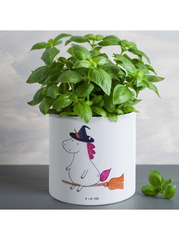 Mr. & Mrs. Panda Fensterbank Blumentopf Einhorn Hexe ohne Spruch in Weiß