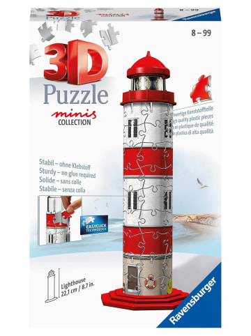 Ravensburger Ravensburger 3D Puzzle 11273 - Mini Leuchtturm - 54 Teile - ab 8 Jahren