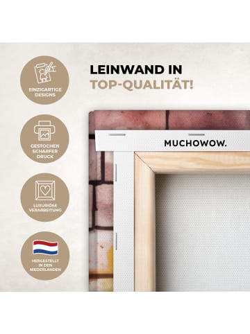 MuchoWow Leinwand bilder Kopfhörer-Affe (BxH)