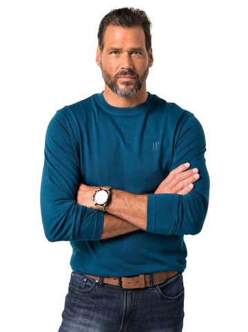 JP1880 Kurzarm T-Shirt in blaugrün
