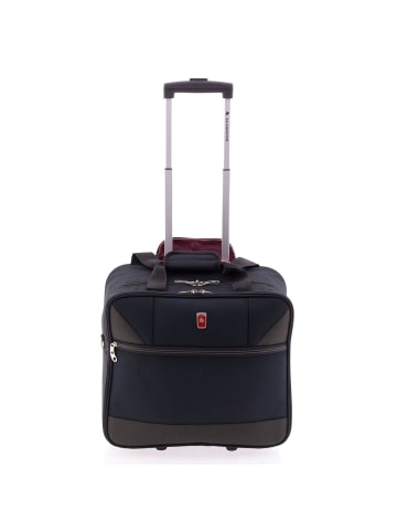Gladiator 2100 2 Rollen Pilotentrolley 36 cm Laptopfach in black