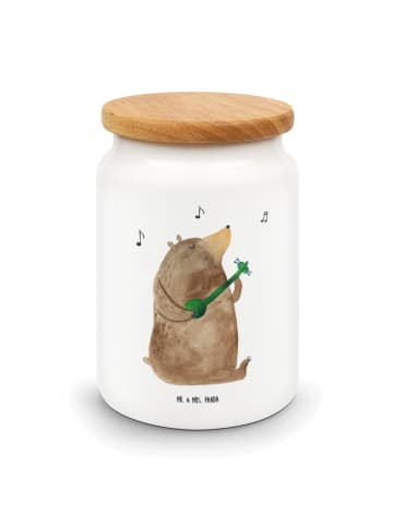 Mr. & Mrs. Panda Teedose Bär Lied ohne Spruch in Weiß