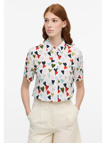 Eterna Bluse REGULAR FIT in weiß/mehrfarbig