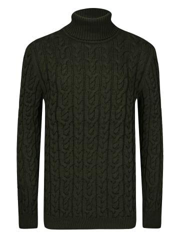 JIMMY SANDERS Rollkragenpullover in Grün