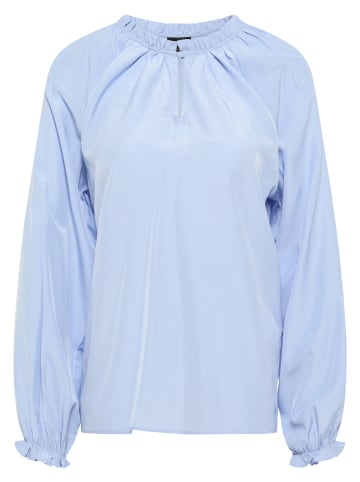 DreiMaster Damen Langarmbluse in Hellblau