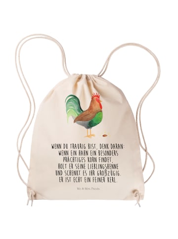Mr. & Mrs. Panda Jutebeutel Hahn Korn mit Spruch in Creme