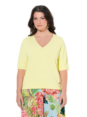 Ulla Popken Pullover in zitronengelb