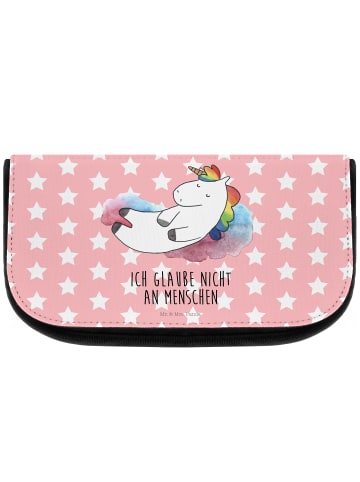 Mr. & Mrs. Panda Kosmetiktasche Einhorn Wolke 7 mit Spruch in Rot Pastell