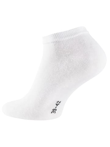 Cotton Prime® 10 Paar COTTON-Essentials Sneaker-Socken in Schwarz/Weiss