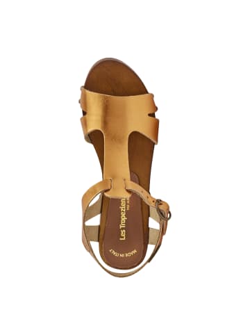 Les Tropéziennes par M Belarbi Leder-Sandalen mit Absatz „Les Tacha“ Orange