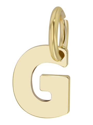 Adeliás Unisex Anhänger – Buchstabe N Buchstabenanhänger aus 375 Gold in gold