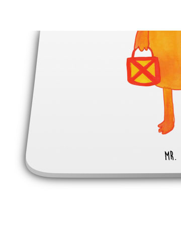 Mr. & Mrs. Panda Glasuntersetzer Fuchs Laterne ohne Spruch in Weiß