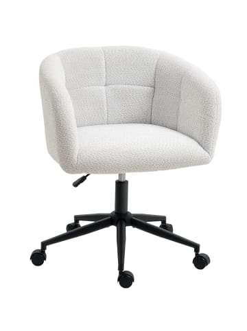 HOMCOM Bürostuhl in Cremeweiß 65L x 59B x 85H cm