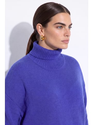 MIAMODA Rollkragenpullover in royalblau